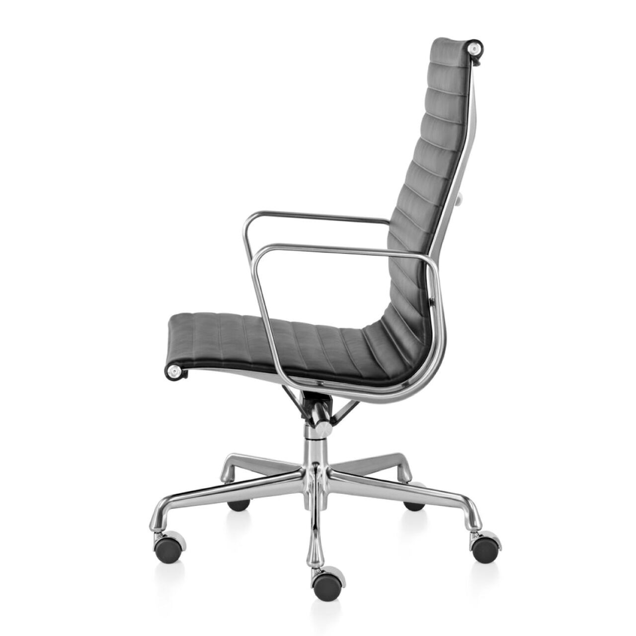 イームズアルミナムグループ エグゼクティブチェア / 皮革 & ブラック