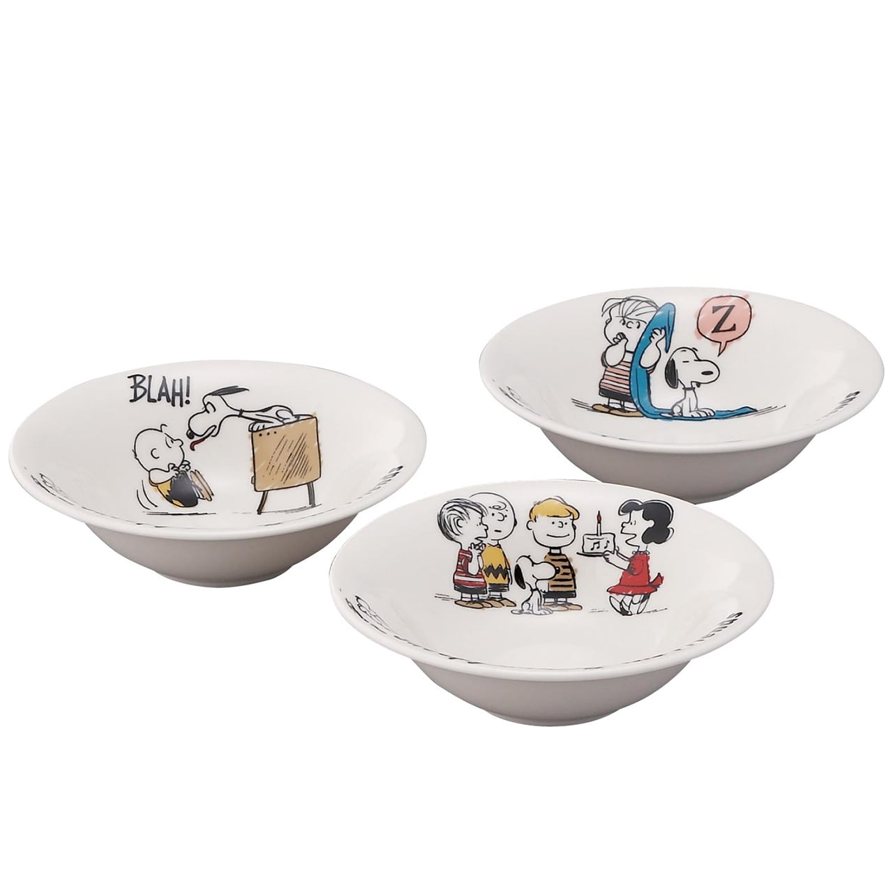 ピーナッツ】トリオボウルセット【 ピーナッツフレンズ】 | yamaka