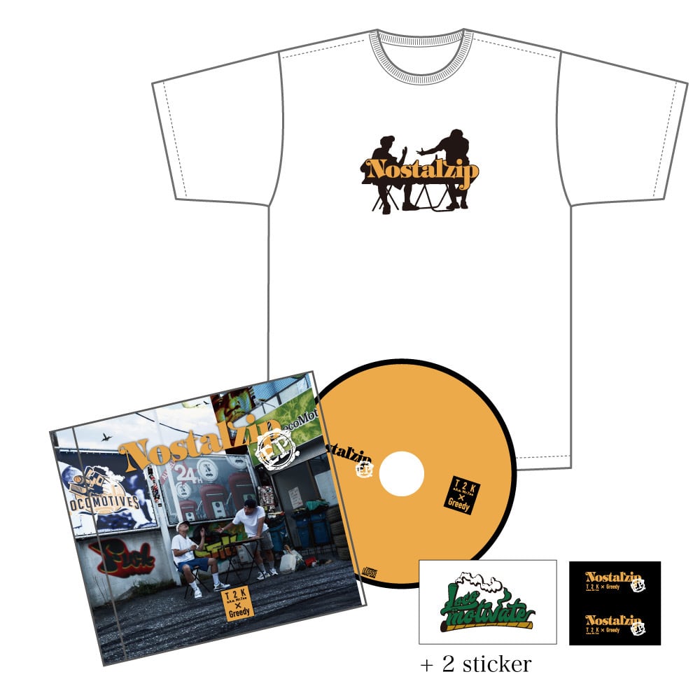 T2K a.k.a. Mr.Tee & Greedy - Nostalzip EP [CD] | locomotivate