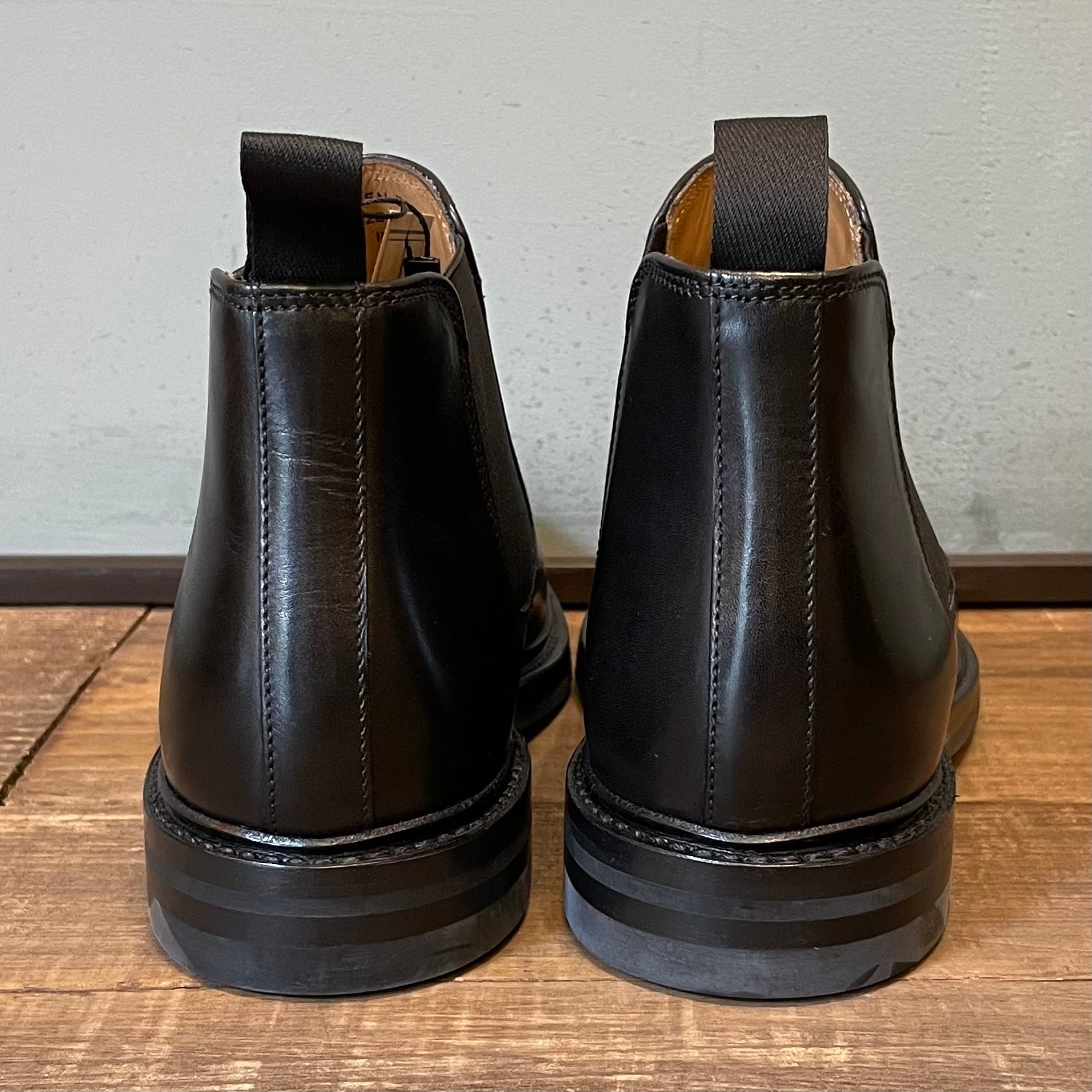 HARROGATE ブラック サイド　size:9.0　カムデン CAMDEN HARROGATE - CAMDEN / ショート サイドゴアブーツ フレンチカーフ