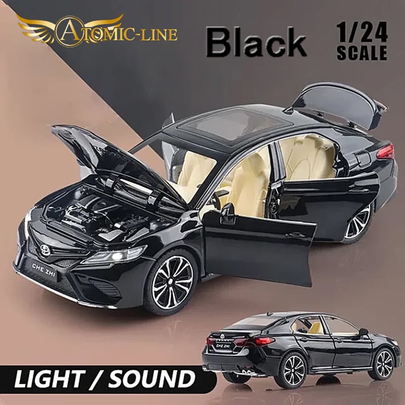 TOYOTA カムリ 1/24 ミニカー 全3色 ライト点灯 エンジンサウンド 合金