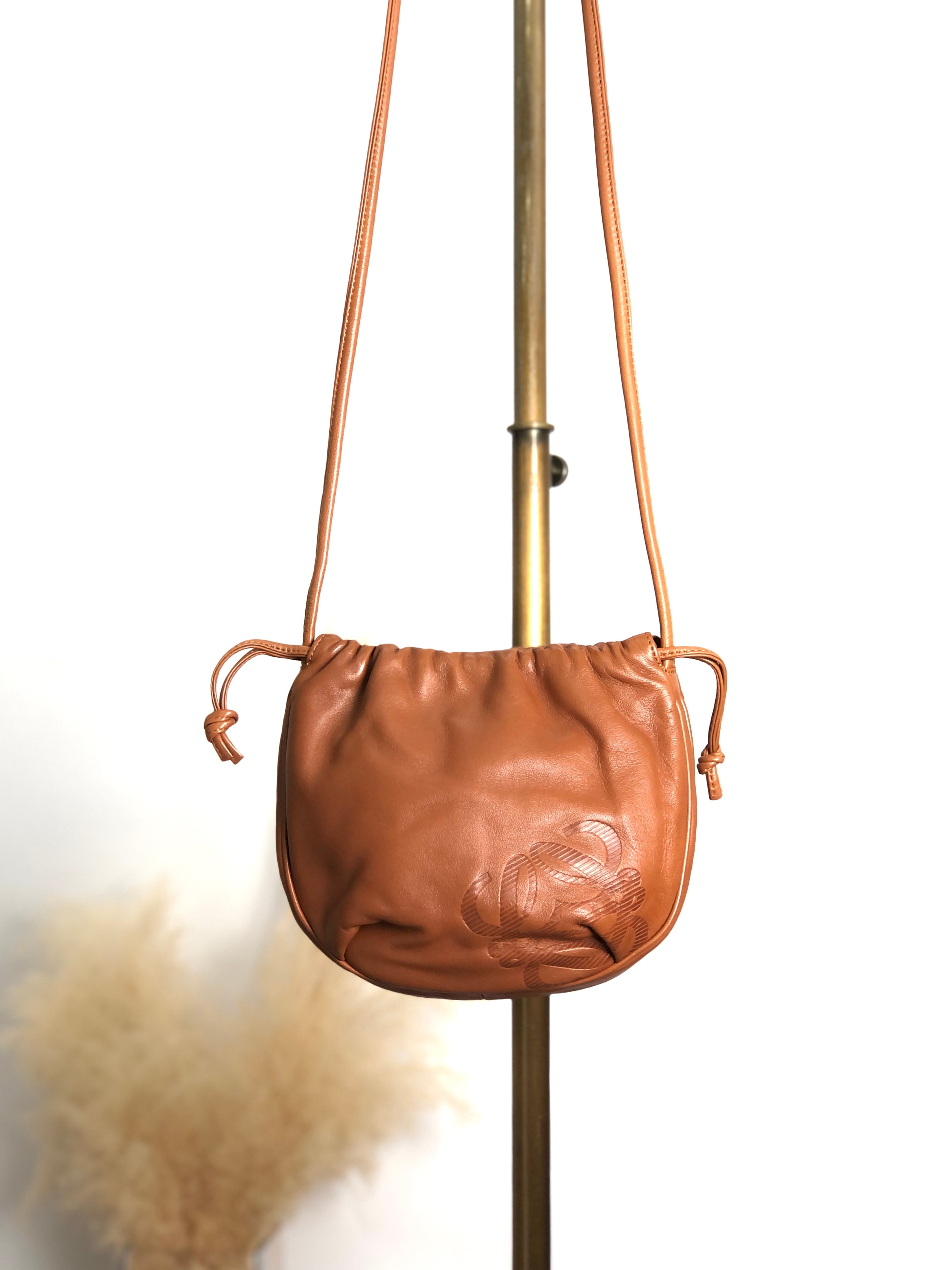 LOEWE ロエベ ショルダーバッグ ブラウン アナグラム ナッパレザー