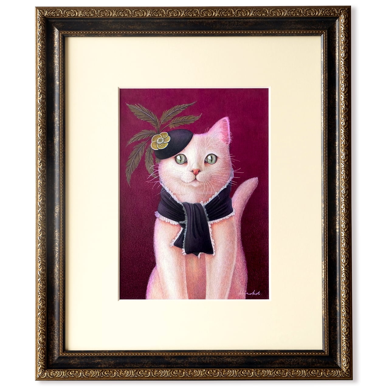 ある高貴な白猫の肖像 原画 / The Portrait of a Noble White Cat