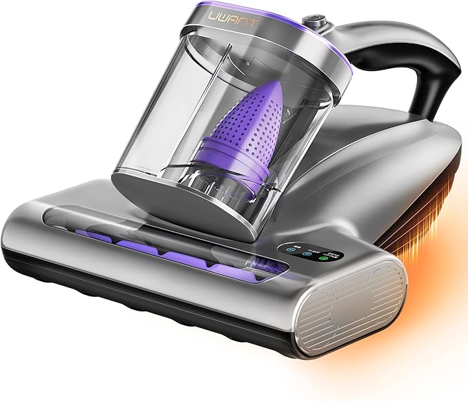 UWANT 布団クリーナー 布団掃除機 18KPa強力吸引 65℃熱風乾燥 UV除菌