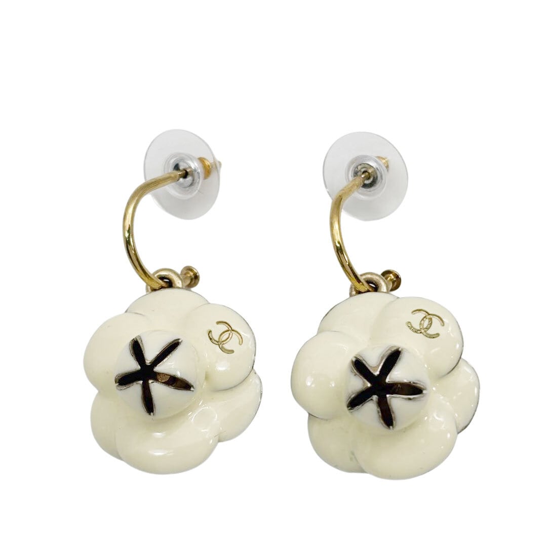 CHANEL シャネル フープピアス カメリア フラワー ココマーク 02P