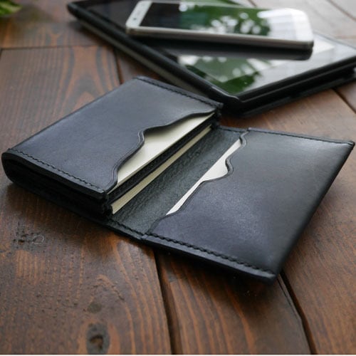 名刺入れ ブラック | 革小物・革製品専門店～CRESCUNT(クレスクント)～