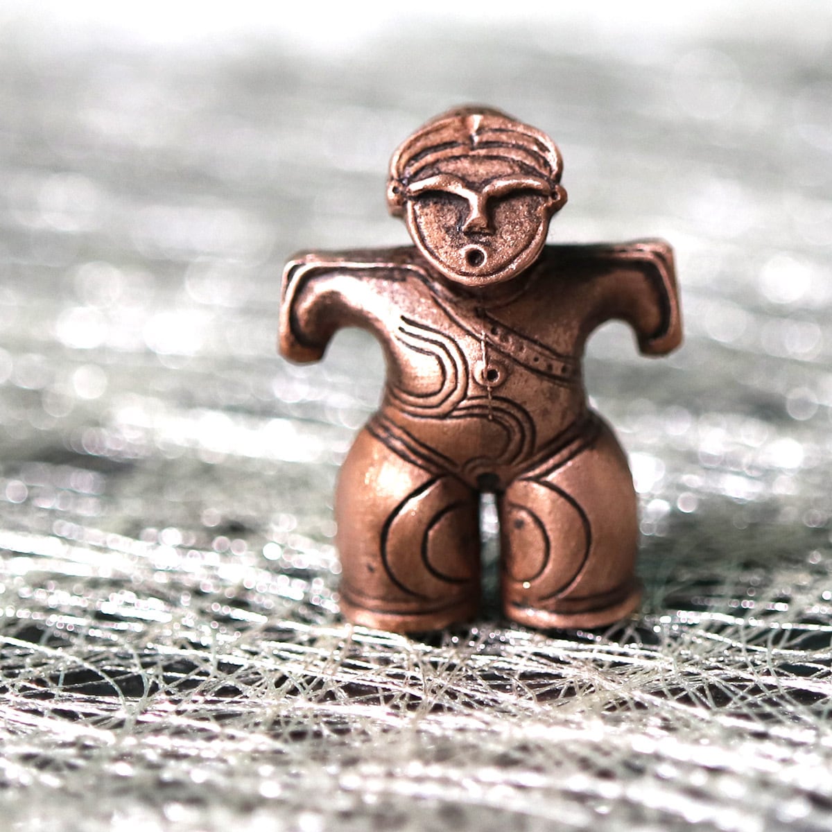 縄文土偶ペンダントオブジェ（ウーラちゃん/ 659-177）純銅製