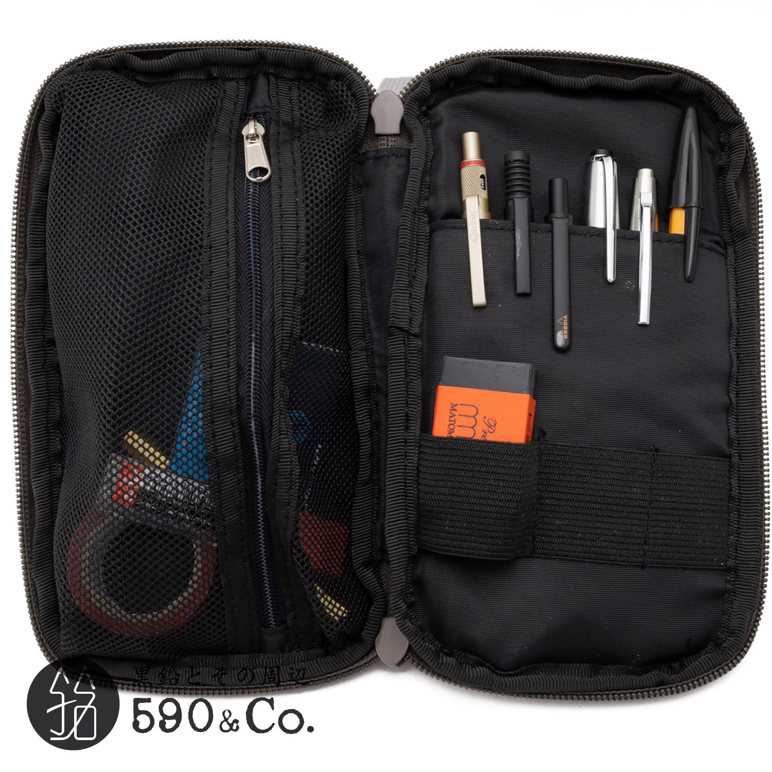 LUDDITE/ラダイト】Resonance ラウンドジップペンケース (ブラック