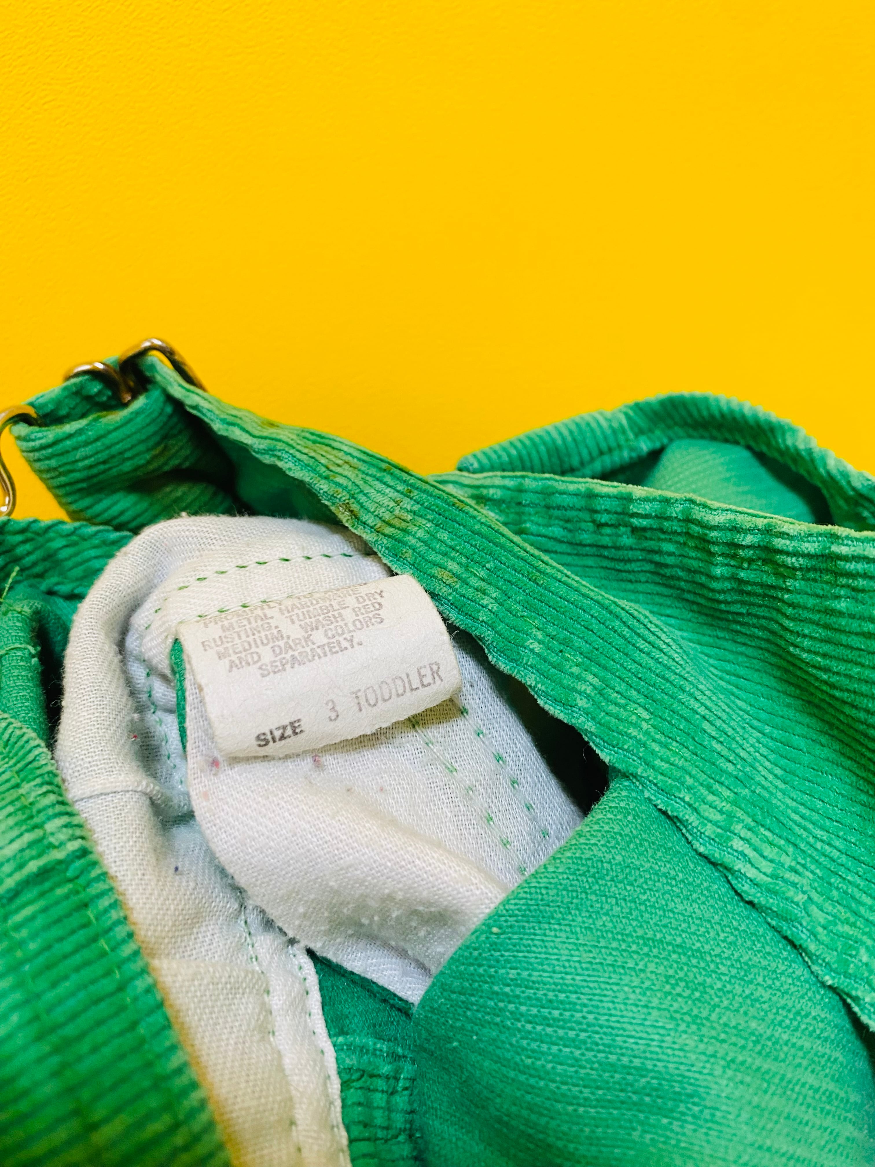 Size 100】 70s オシュコシュ コーデュロイ オーバーオール グリーン