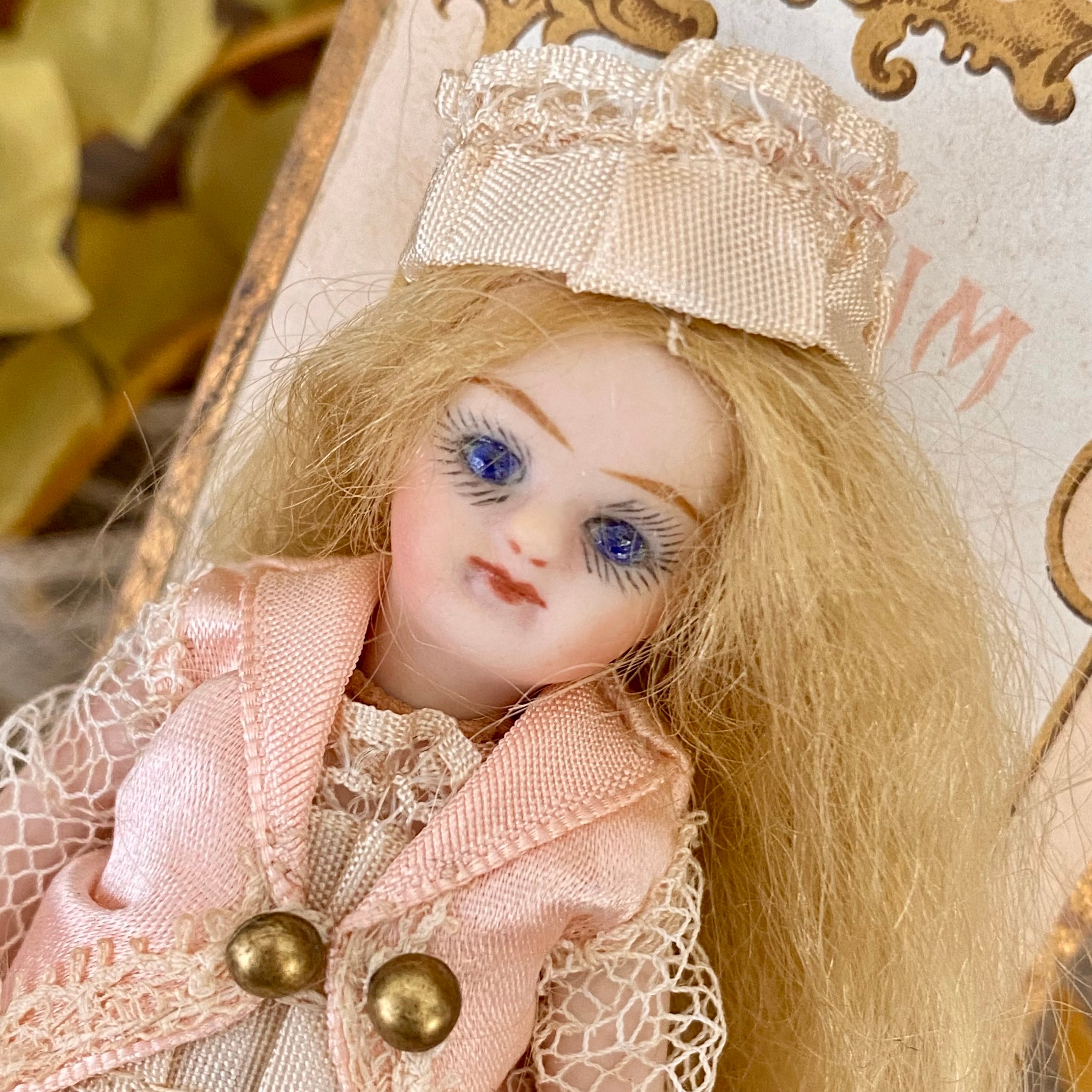 完成ドール】フレンチミニョネット1/ オールビスク/ 10.5cm/草苅尚代作