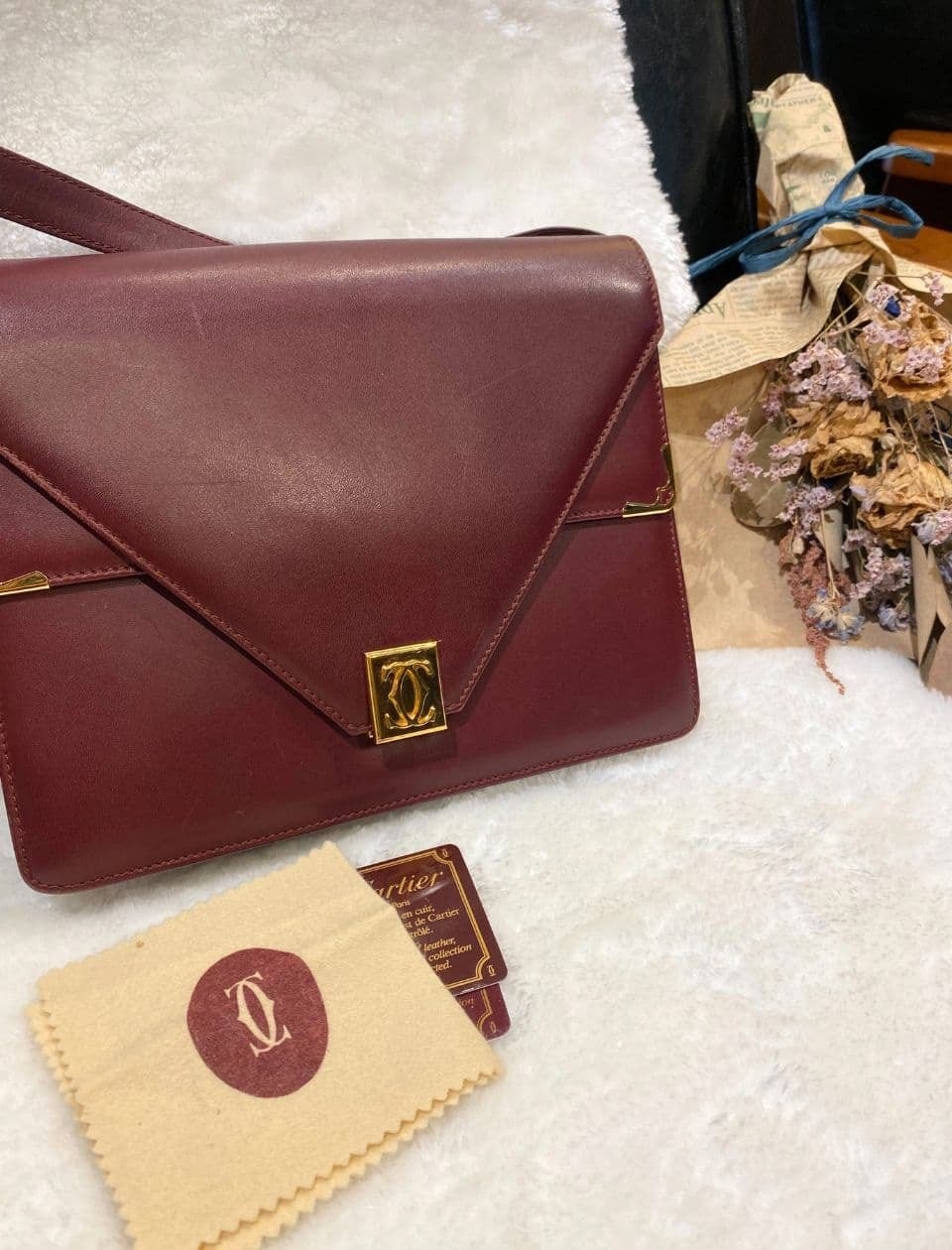 Cartier カルティエ マストライン ボルドー ショルダーバッグ マスト