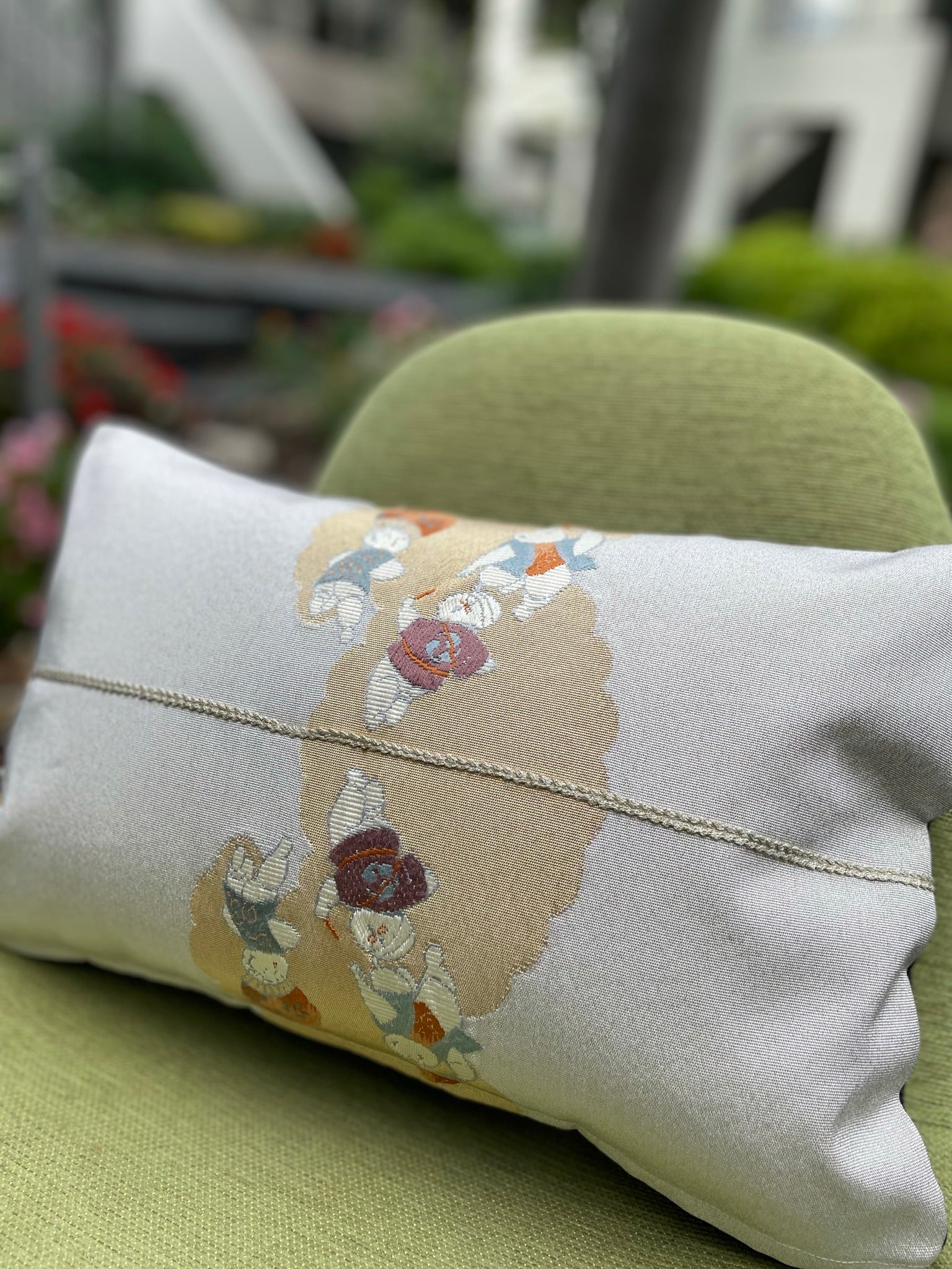 30×47 アンティーク帯リメイクの横長クッションカバー | BARRIQUE TOKYO