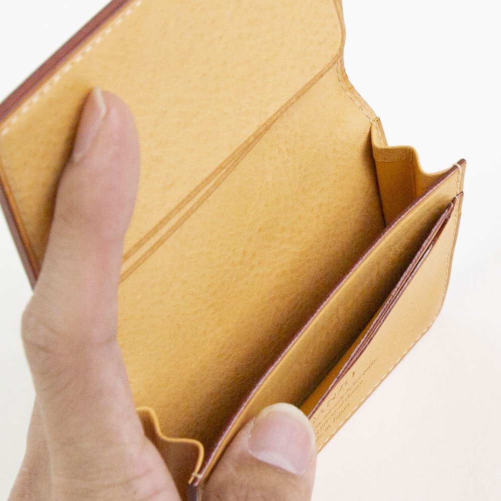 GANZO THIN BRIDLE ガンゾ シンブライドル 通しマチ 名刺入れ 57189