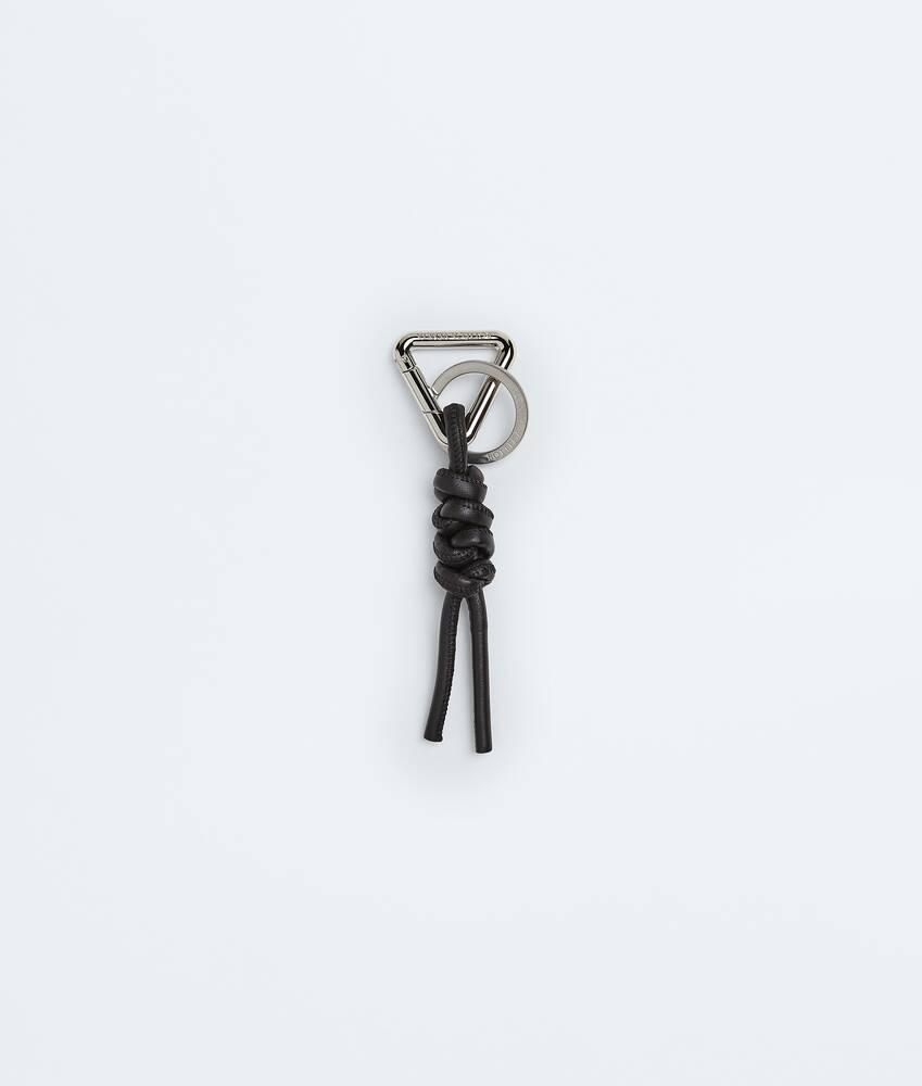 Men's Triangle Key Ring in Nero | Bottega Veneta US
