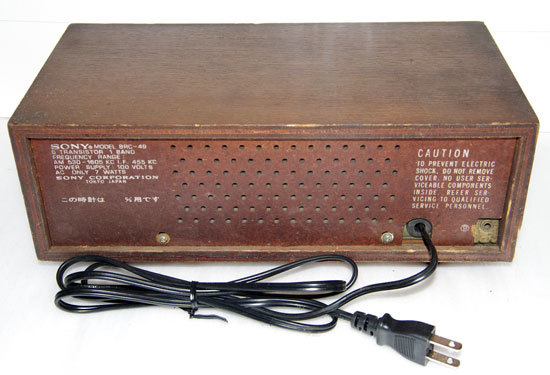 ◇レトロなSONYソリッドステートクロックラジオ「8RC-49」の修復修理