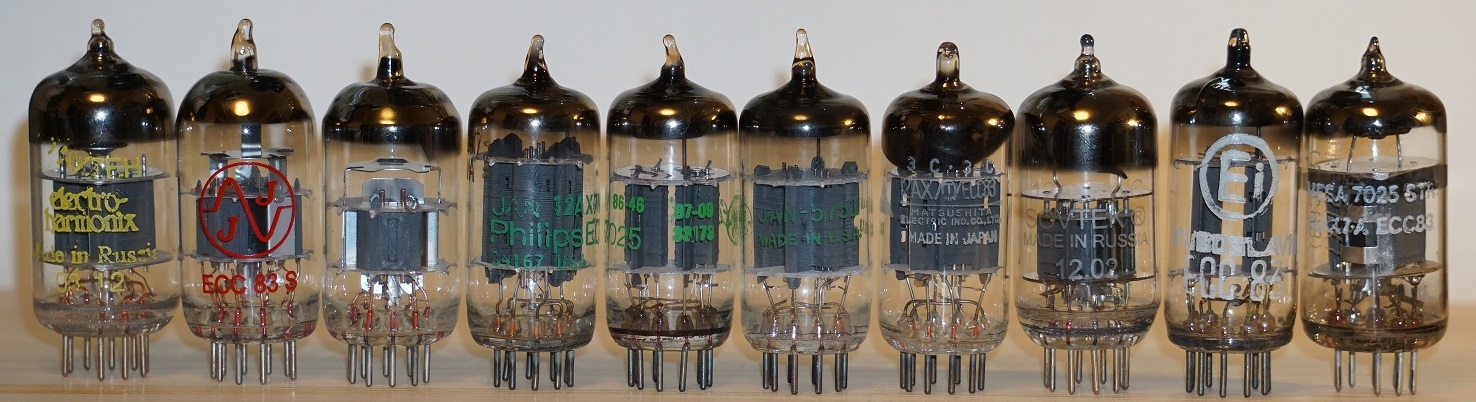 12AX7 10種類の特性比較（各球の素性） | クロスロードはどっちだ？