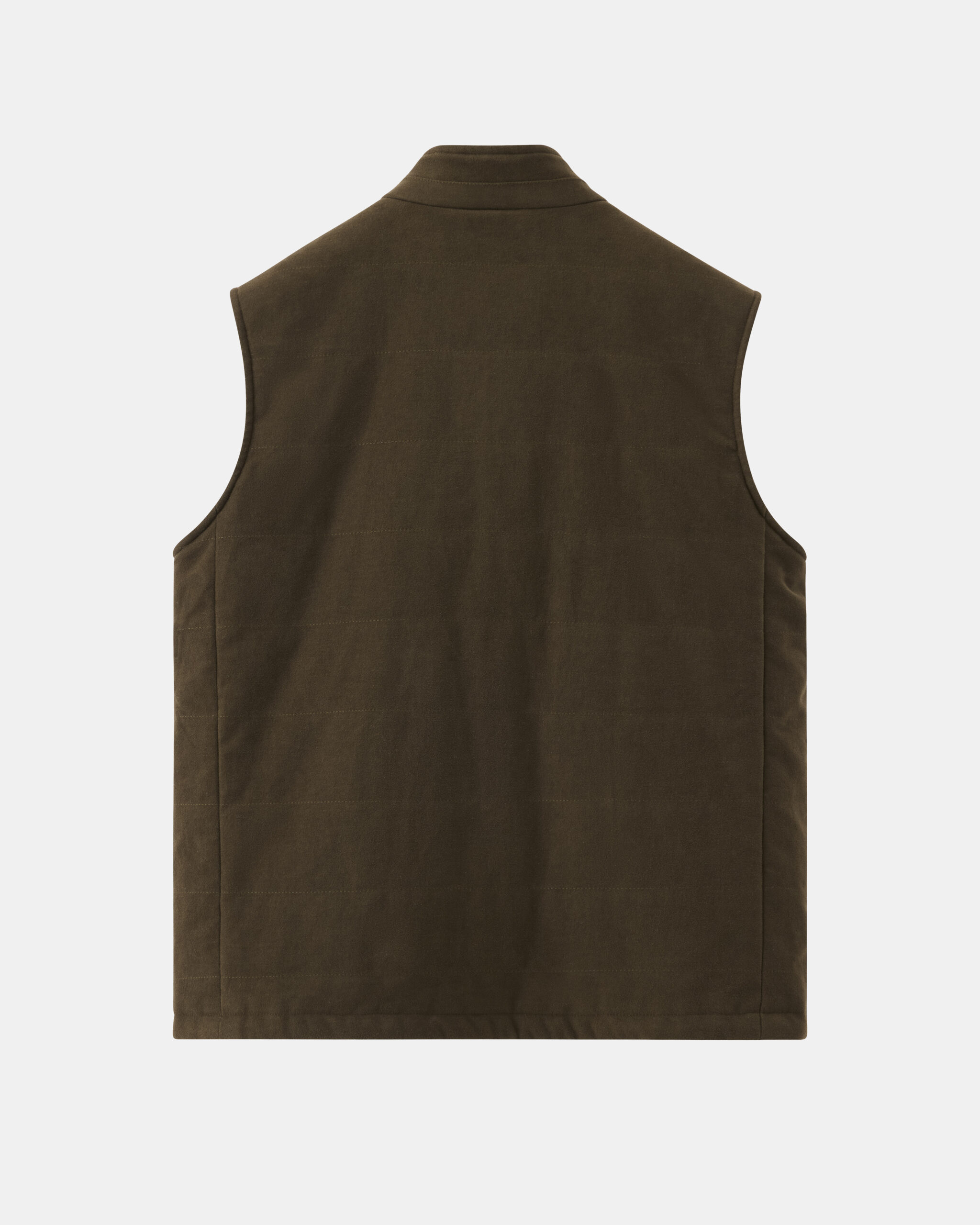 Custom Made 'Winemakers' All-season vest Antique Green Moleskin