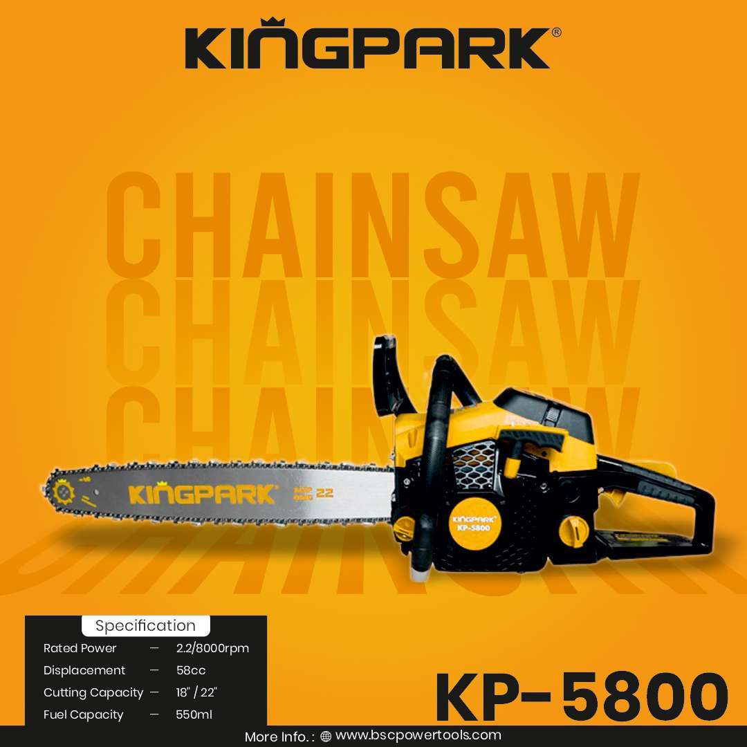 Kingpark KP5800 Professional Wood Cutter Saw with 58CC 2.2KW