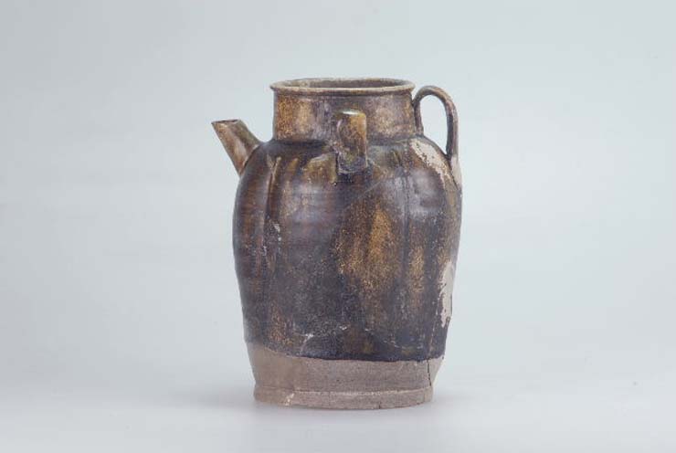 中国・長沙窯系褐釉陶器瓜形水注 （古代） | マイコレ（埋蔵文化財