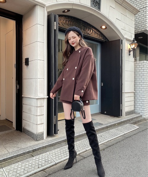 EIMY ISTOIRE（エイミーイストワール）の「バイカラーボタンショート