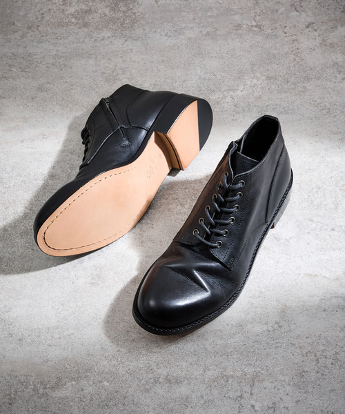 PADRONE パドローネ / CHUKKA BOOTS with SIDE ZIP [BAGGIO] サイド