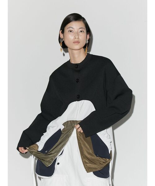 UN3D.（アンスリード）の「MA-1ディテールシャツキャミソール（シャツ