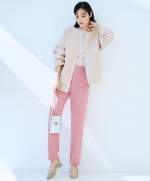 MANTECOリバー ショート コート（ノーカラーコート）｜23区（ニジュウ