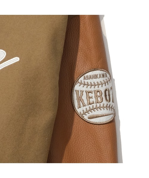 KEBOZ（ケボズ）の「MELTON & LEATHER VARSITY JACKET（スタジャン