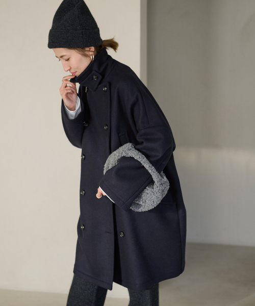 FRAMeWORK（フレームワーク）の「ラムリバーメルトンPコート