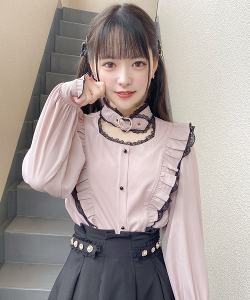 ROJITA（ロジータ）の「ハートバックルラッフルフリルブラウス（シャツ