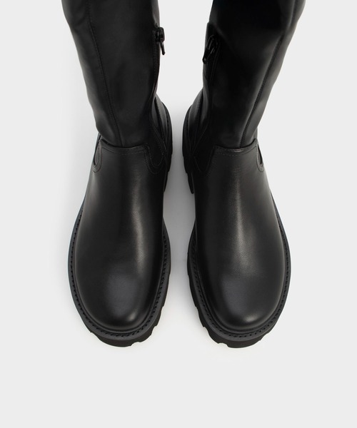 Imogen イモージェン チャンキープラットフォームロングブーツ（ブーツ