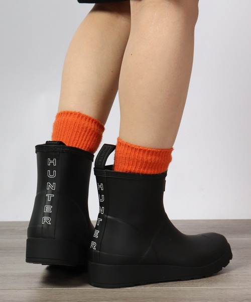 Hunter ハンタープレイショートブーツ ブラック 24cm ハンター HUNTER