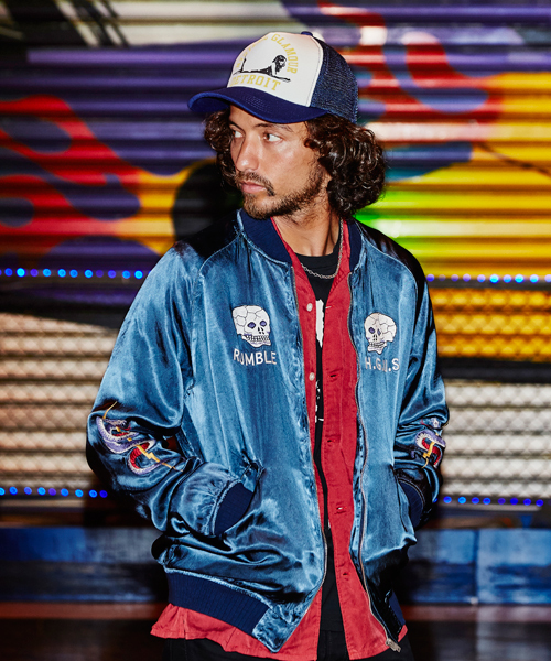 HYSTERIC GLAMOUR（ヒステリックグラマー）の「SNAKE&SKULL刺繍