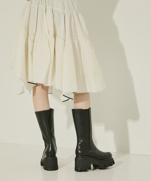 STUDIOUS/ステュディオス】Side Goa Middle Boots/サイドゴアミドル