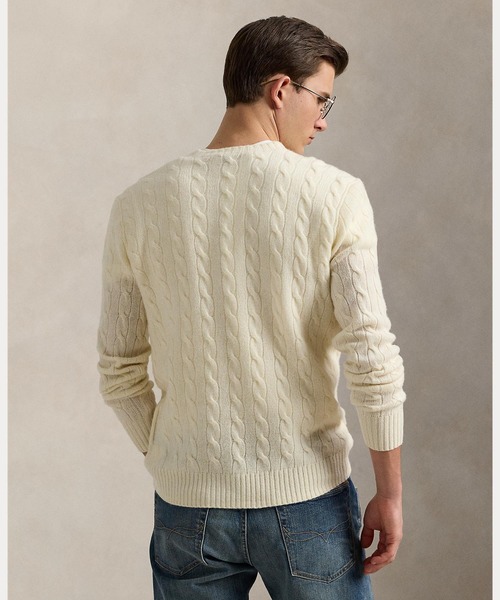 ケーブルニット ウールカシミヤ セーター（ニット/セーター）｜POLO