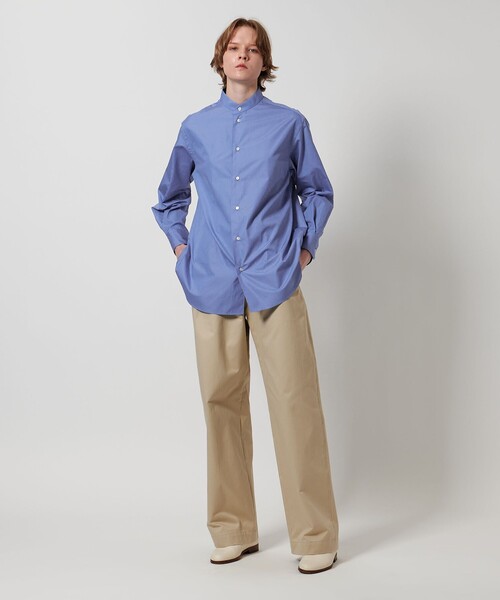 LOEFF（ロエフ）の「＜LOEFF＞コットン ブロード バンドカラーシャツ