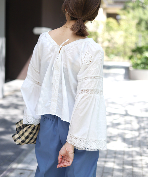 セール】【SARA MALLIKA/サラマリカ】COTTON DOT JQD ブラウス