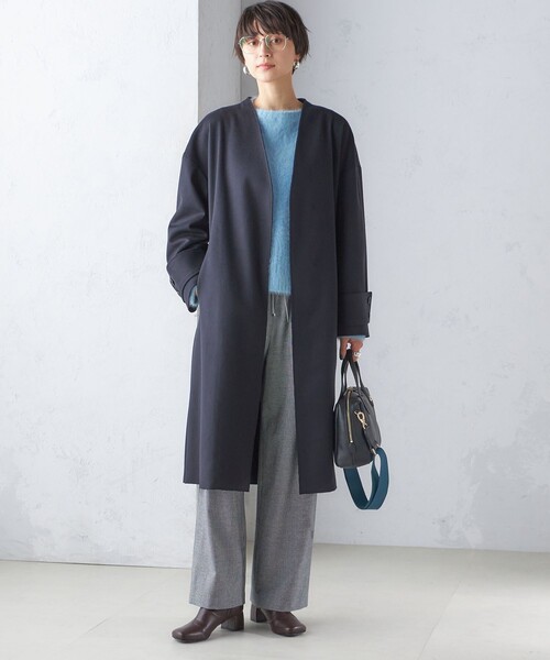 セール】MANTECO ノーカラー コート（ノーカラーコート）｜SHIPS