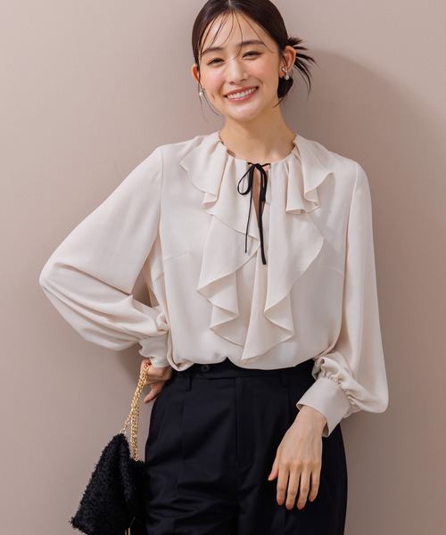 chaco】ラッフルフリルブラウス単品/セレモニー/卒業式（卒園式）/入学