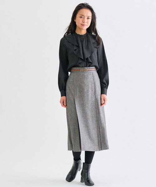 ANAYI（アナイ）の「サテンアムンゼンフリル ブラウス（シャツ