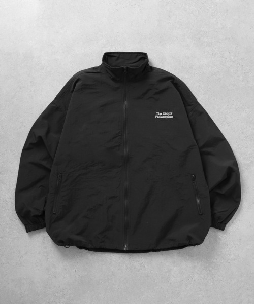 ZIP FIVE】 ワンポイント刺繍 ドローコード内蔵 ナイロン トラック