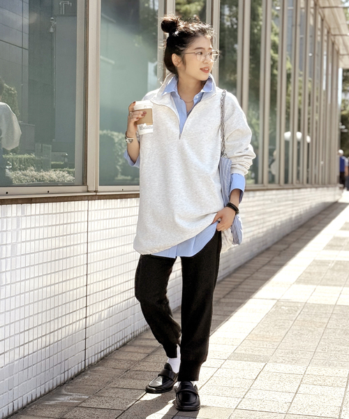 AP STUDIO（エーピーストゥディオ）の「ハーフジップスウェット