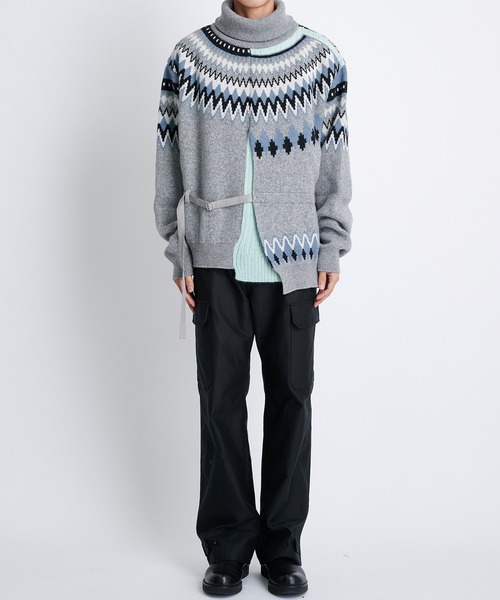 FACETASM/ファセッタズム】DECONSTRUCTED NORDIC KNIT（ニット