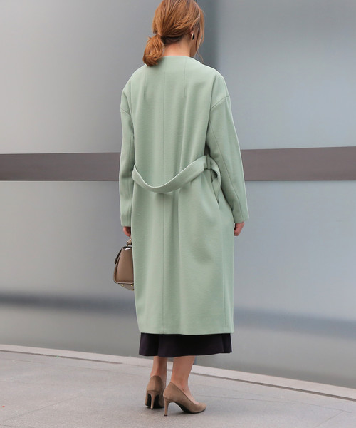 Tiara（ティアラ）の「メルトンボトルネックコート（その他アウター