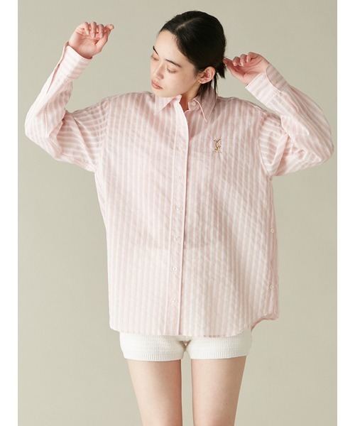 LILY BROWN（リリーブラウン）の「Lily Bearシアーオーバーシャツ