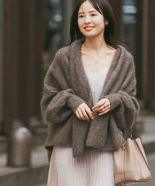 Noble（ノーブル）の「《追加》ファーニットパフカーディガン