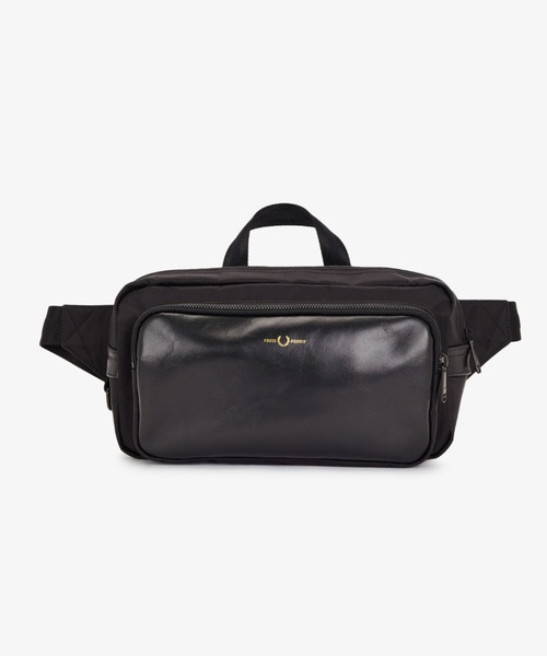 FRED PERRY（フレッドペリー）の「Nylon Twill Leather Xbody Bag