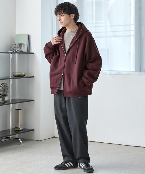 ヘビーウェイトルーズベーシックフルジップパーカー MONO-MART│MONO