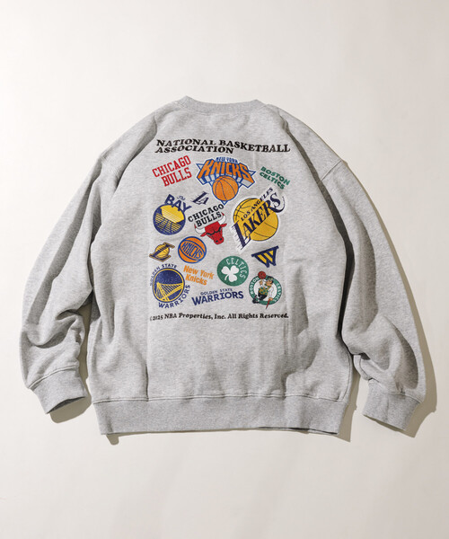 セール】NBA 別注ランダムチーム バックロゴ クルーネックスウェット