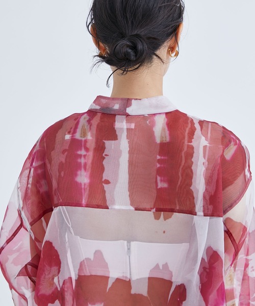 35 TELMA 花柄シアーシャツ 35 TELMA 花柄シアーシャツ